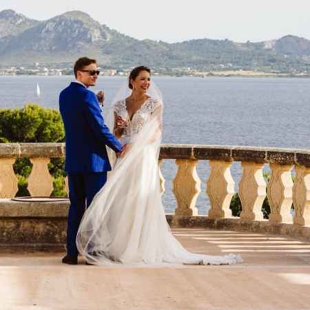 Belle Donati along with her husband